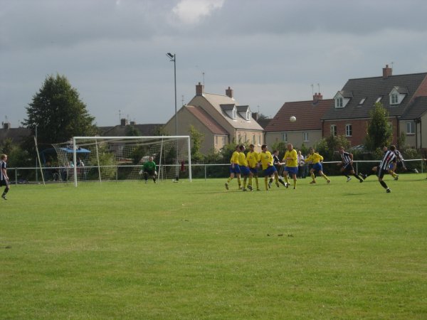 A Patchway freekick against Wotton