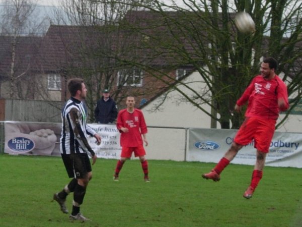 Action from Chipping Sodbury Town v Hanham Athletic
